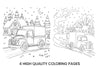 Winter Village Delivery Truck Coloring Books