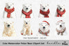 Cute Polar Bear Clipart Bundle