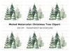 Whimsical Winter Forest Christmas Clipart Bundle