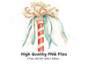 Candy Cane Poles Clipart Bundle