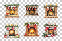 Cozy Fireplace and Socks Clipart Bundle - CraftNest - Digital Crafting and Art