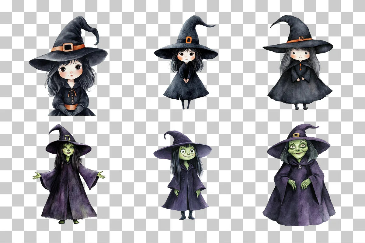 Wicked Halloween Witch Clipart Bundle - CraftNest - Digital Crafting and Art