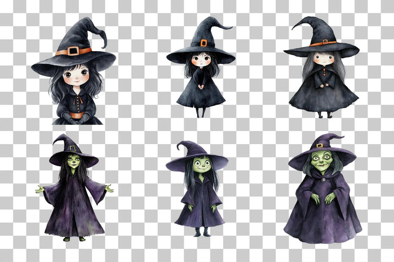 Wicked Halloween Witch Clipart Bundle - CraftNest - Digital Crafting and Art