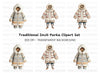 Traditional Inuit Clothing Clipart Bundle