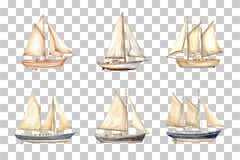 Vintage Sailboat Nautical Scene Clipart Bundle - CraftNest - Digital Crafting and Art