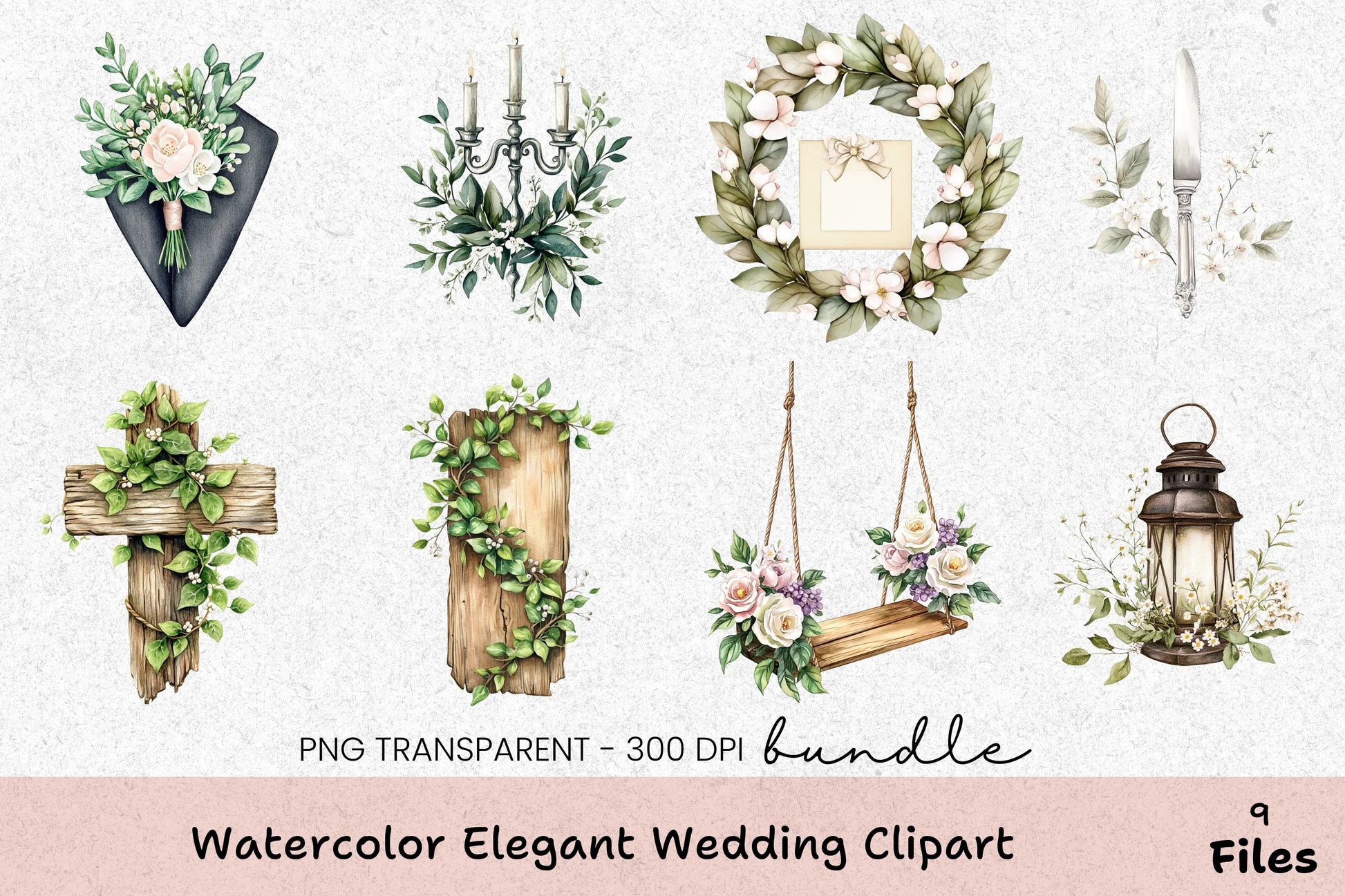Elegant Wedding Clipart Bundle - CraftNest - Digital Crafting and Art