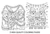 Winter Kids Christmas Lights Coloring Books