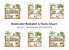 Bookshelf with Potted Plants Clipart Bundle