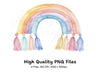 Rainbow Clipart Bundle