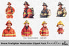 Brave Firefighter Clipart Bundle