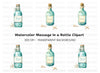 Ocean Message in a Bottle Clipart Bundle