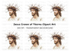 Jesus Christ Crown of Thorns Clipart Bundle