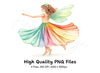 Rainbow Fairy Clipart Bundle
