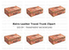 Vintage Brown Suitcase Travel Clipart Bundle