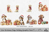Holiday Dogs Gifts Clipart Bundle