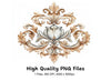 Elegant Baroque Ornament Clipart Bundle