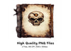 Mystical Skull Grimoire Clipart Bundle