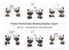 Playful Panda Blowing Bubbles Clipart Bundle