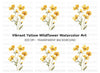 Yellow Wildflowers Clipart Bundle