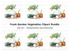 Fresh Garden Vegetables Clipart Bundle