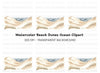 Beach Dunes Ocean Waves Clipart Bundle