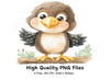 Cute Baby Birds Clipart Bundle