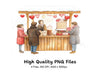 Winter Market Valentine Day Clipart Bundle