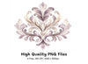 Elegant Damask Ornament Clipart Bundle
