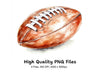 American Football Balls Clipart Bundle