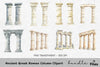 Ancient Greek Roman Column Clipart Bundle
