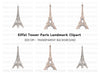 Eiffel Tower Clipart Bundle