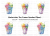 Ice Cream Sundae Clipart Bundle