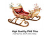 Christmas Sleigh Clipart Bundle