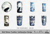 Wolf Moon Tumbler Clipart Bundle