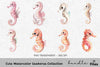 Cute Seahorse Clipart Bundle
