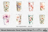 Vibrant Floral Tumbler Clipart Bundle