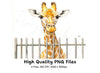 Cute Giraffe Peekaboo Clipart Bundle