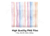 Vertical Pastel Stripes Clipart Bundle