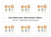 Kids Summer Beach Vacation Clipart Bundle
