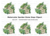 Lush Green Stone Staircase Clipart Bundle