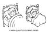Christmas Baby Sleeping Coloring Books