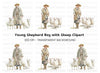 Shepherds and Sheep Clipart Bundle