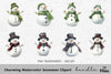 Charming Snowmen Clipart Bundle