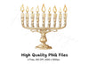 Hanukkah Menorah Clipart Bundle