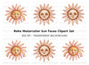 Mystical Sun Celestial Clipart Bundle