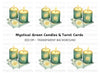 Mystical Candles Tarot Cards Clipart Bundle