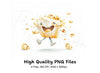 Happy Popcorn Characters Clipart Bundle