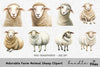 Adorable Farm Animal Sheep Clipart Bundle