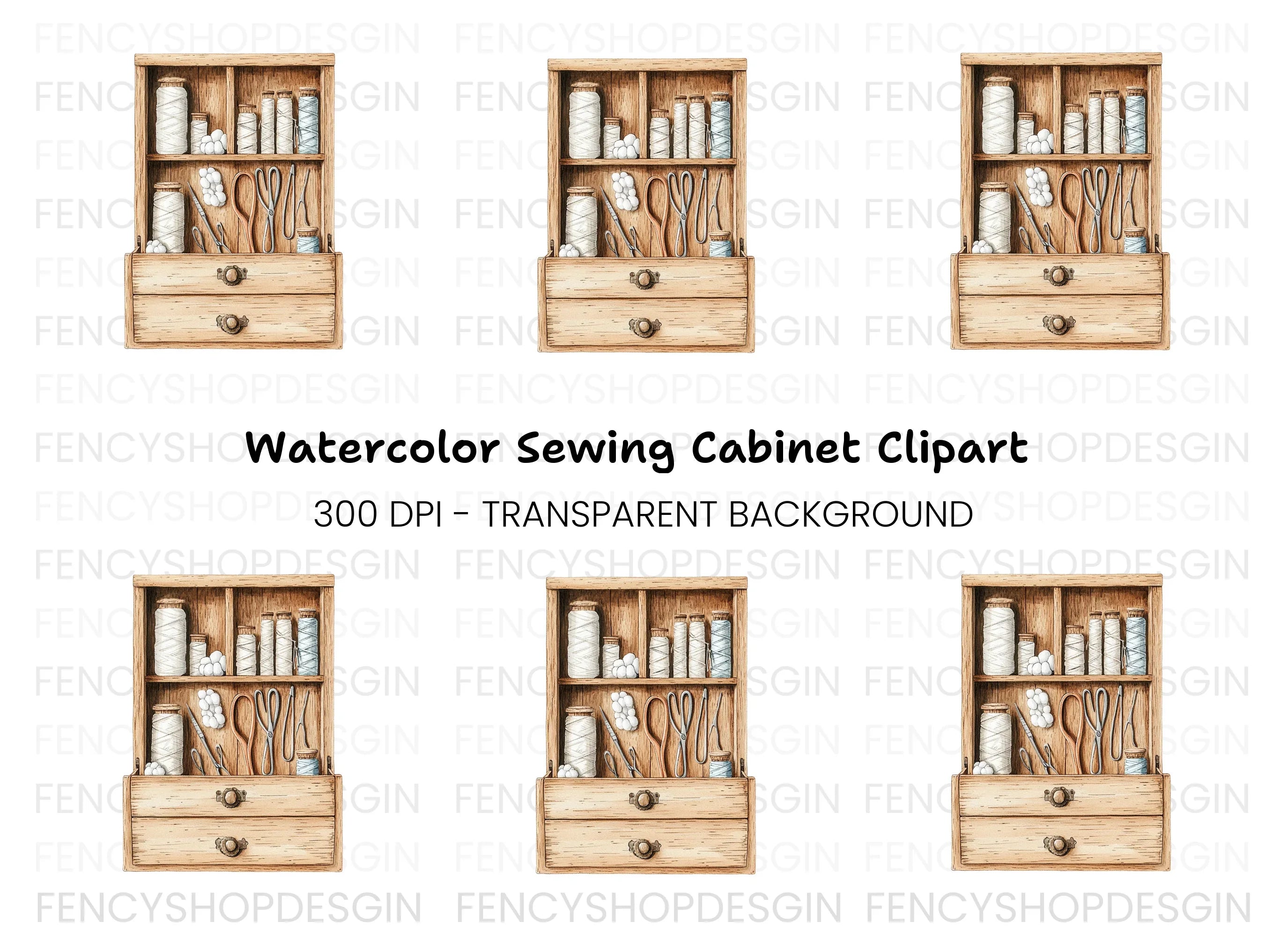 Vintage Sewing Clipart Bundle