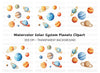 Vibrant Planets Clipart Bundle